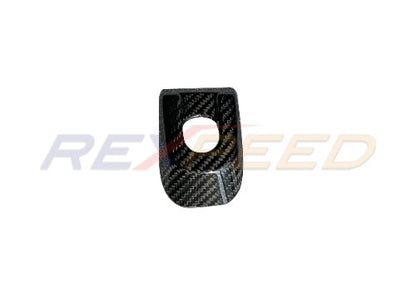 Rexpeed 2022+ GR86 / BRZ Dry Carbon Rear Seat Down Button Cover - Gloss | FR167