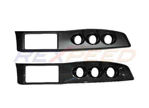 Rexpeed FRS / BRZ Carbon Fiber Dash Trim Panel-Triple Gauges Version -Replacement Matte | FR174M
