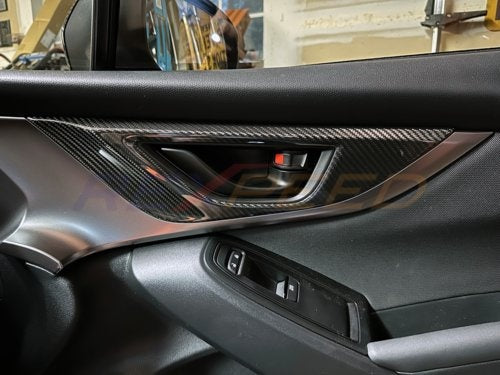 Rexpeed 22-24 Subaru WRX S4 (VB) Dry Carbon Door Handle Trim Cover Set-4pcs | G99