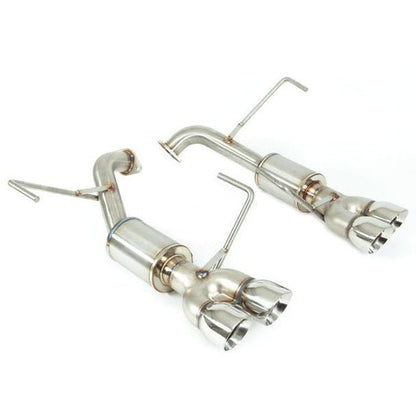 Nameless Performance [15 - 21 WRX, 15 - 18 STI] Axle Back Exhaust w/ 3" Double Wall Polished Tips and 4" Mufflers | SUAB15WRX - 4MU - 30SDW - JDMuscleAxle Back ExhaustsSUAB15WRX-4MU-30SDW