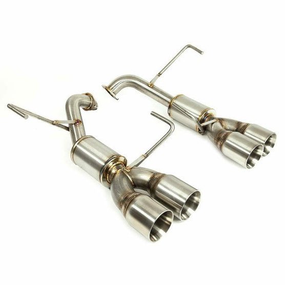 Nameless Performance [15 - 21 WRX, 15 - 18 STI] Axle Back Exhaust w/ 3.5" Double Wall Polished Tips and 4" Mufflers | SUAB15WRX - 4MU - 35SDW - JDMuscleAxle Back ExhaustsSUAB15WRX-4MU-35SDW