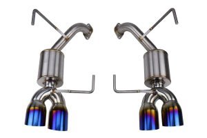 Nameless Performance [15 - 21 WRX, 15 - 18 STI] Axle Back Exhaust w/ 3.5" Single Wall Neochrome Tips and 5" Mufflers | SUAB15WRX - 5MU - 35NEO - JDMuscleAxle Back ExhaustsSUAB15WRX-5MU-35NEO
