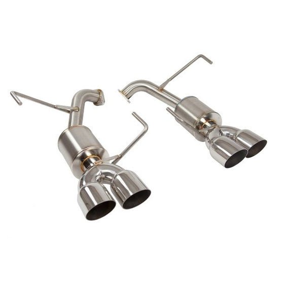 Nameless Performance [15 - 21 WRX, 15 - 18 STI] Catback w/ 3.5" Single Wall Polished Tips and 5" Mufflers | SUCB15WRX - 5MU - 35SSW - JDMuscleCat Back Exhaust SystemSUCB15WRX-5MU-35SSW