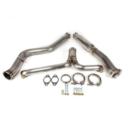 Nameless Performance [15 - 21 WRX, 15 - 18 STI] Catback w/ 3.5" Single Wall Polished Tips and 5" Mufflers | SUCB15WRX - 5MU - 35SSW - JDMuscleCat Back Exhaust SystemSUCB15WRX-5MU-35SSW