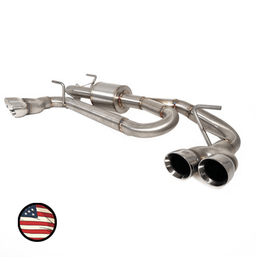 Nameless Performance [24+ Impreza] Axleback Exhaust 5" Muffler - Quad Exit - 3" Double Wall Tips - JDMuscleAxle Back ExhaustsSUAB24IMW-QUAD-5MU-30SDW