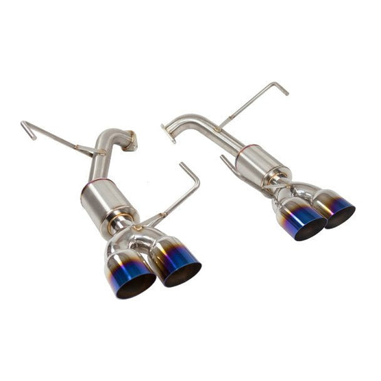 Nameless Performance 15-21 Subaru WRX / 15-18 STI Axle Back Exhaust w/ 3.5" Single Wall Neochrome Tips and 4" Mufflers | SUAB15WRX-4MU-35NEO