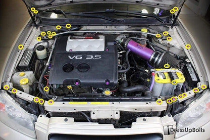 Nissan Maxima (2000 - 2003) Titanium Engine Bay Kit - JDMuscleHardware KitsNIS-047-Ti-PRPPurple