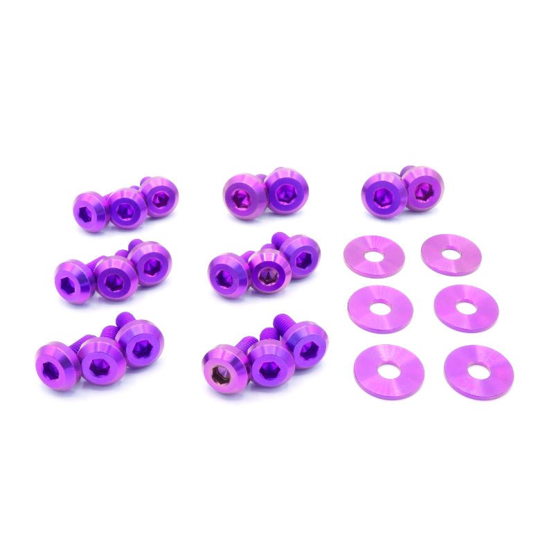 Nissan Silvia S13 (1989 - 1995) Titanium Partial Engine Bay Kit - JDMuscleHardware KitsNIS-045-Ti-PRPPurple