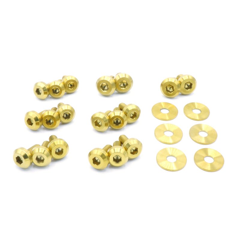 Nissan Silvia S13 (1989 - 1995) Titanium Partial Engine Bay Kit - JDMuscleHardware KitsNIS-045-Ti-GLDGold