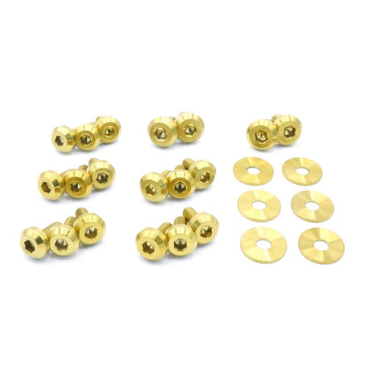 Nissan Silvia S13 (1989 - 1995) Titanium Partial Engine Bay Kit - JDMuscleHardware KitsNIS-045-Ti-GLDGold
