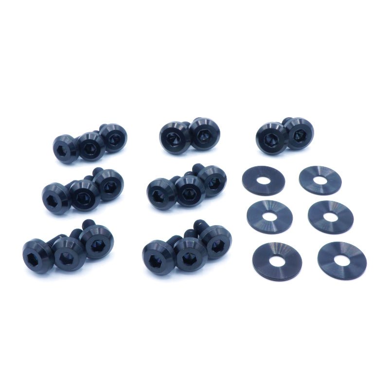 Nissan Silvia S13 (1989 - 1995) Titanium Partial Engine Bay Kit - JDMuscleHardware KitsNIS-045-Ti-BLKBlack