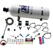 Nitrous Express [03-18 350Z/370Z, G35/G37] Dual Nozzle Nitrous System - 35-150 HP with 15 lb Bottle - JDMuscleNitrous Kitsnex20716-15