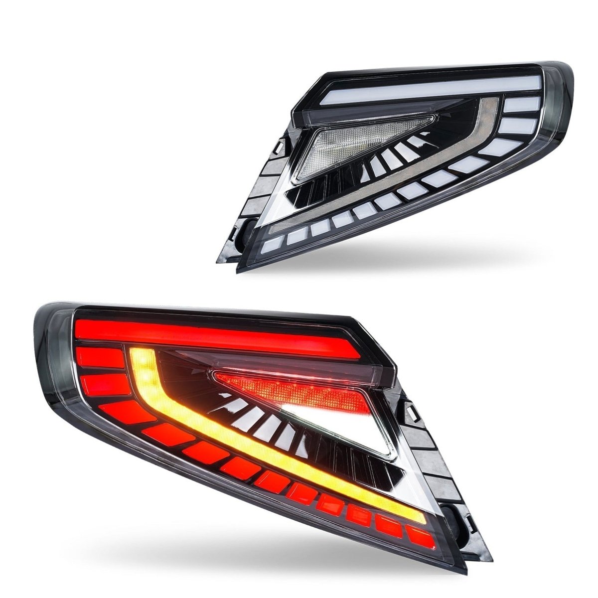 Noble Lux Series LED Tail Lights (White Bar, Clear Lens) - 2022 - 2025 Subaru WRX - JDMuscleExterior Lighting Tail Lightsnol22WRX.ARCTL.WH.CL