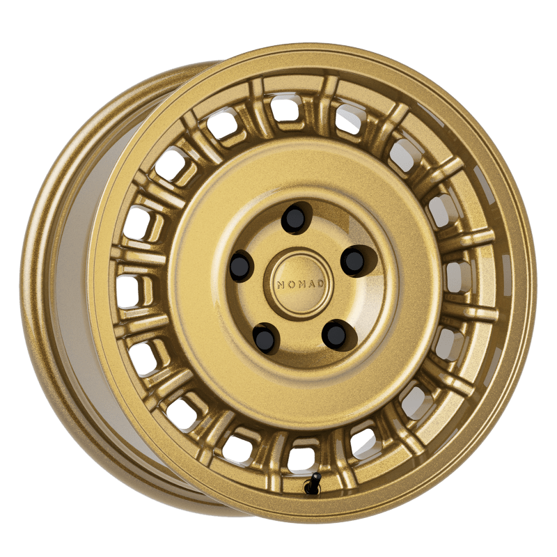 Nomad N502GR Arvo 15x7in / 5x114.3 BP / 15mm Offset / 72.62mm Bore - Gloss Gold Wheel - JDMuscleSPK591119