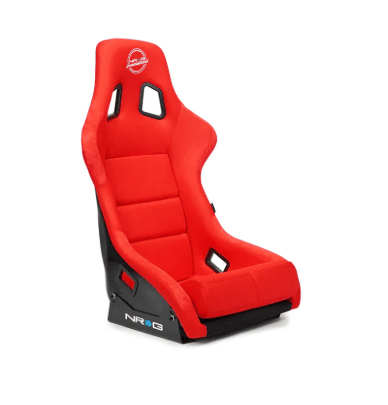 NRG FRP Fiber Glass Bucket Seat (Red) - XLarge - JDMuscleSeatsnrgFRP-304RD-NRG
