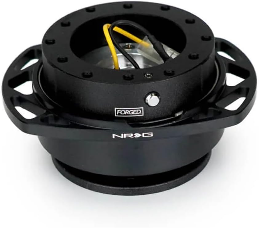 NRG Quick Release Kit Gen 257 - Black Body / Black Cutout Ring | SRK - 257BK - BK - JDMuscleSteering Wheel Quick ReleasesnrgSRK-257BK-BK
