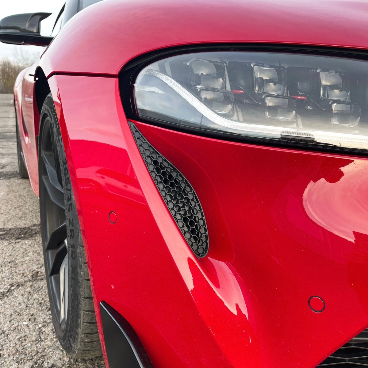 OEM+ Designs [20-26 GR Supra] Open Front Vents - JDMuscleHood Scoops / VentsOEMPD-A90-FV-UPHoneycombOEM (Unpainted)