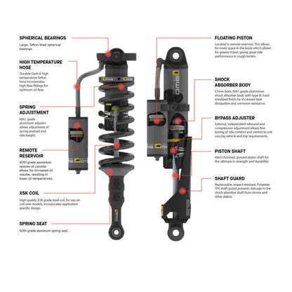 Old Man Emu BP - 51 Coilover Strut for Toyota Land Cruiser Prado 250 Front Left – Enhanced Off - Road Performance and Ride Comfort | arbBP5190029L - JDMuscleSPK850323
