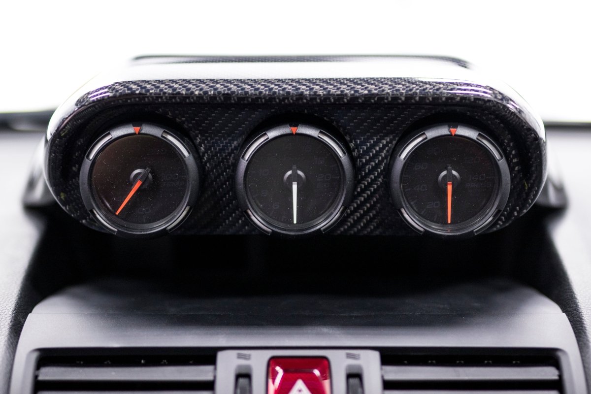 OLM [15 - 21 WRX/STI, 14 - 18 Forester, 13 - 17 Crosstrek] S - line Carbon Fiber 60mm Triple Gauge Pod | OLM15WRX - TRIPLE - JDMusclePodOLM15WRX-TRIPLE