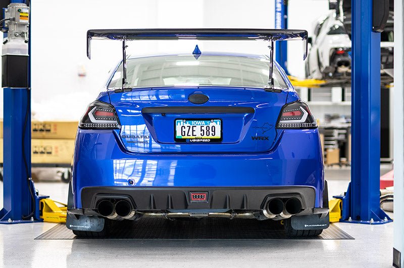 OLM [15 - 21 WRX/STI] Evolution Tail Lights - Clear Lens, Black Base, White Bar | A.70032.1 - B - JDMuscleTail LightsOLMA.70032.1-B