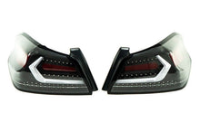 OLM [15 - 21 WRX/STI] Evolution Tail Lights - Clear Lens, Black Base, White Bar | A.70032.1 - B - JDMuscleTail LightsOLMA.70032.1-B