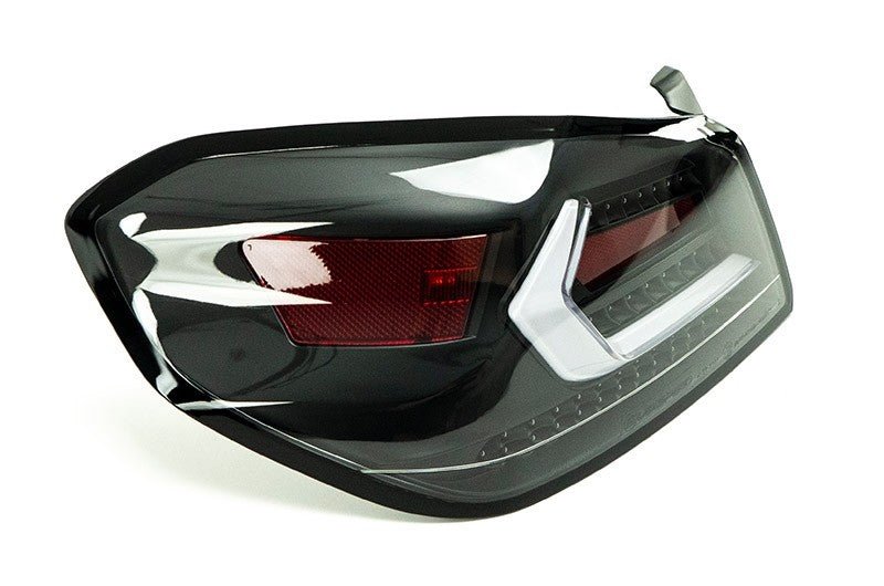 OLM [15 - 21 WRX/STI] Evolution Tail Lights - Clear Lens, Black Base, White Bar | A.70032.1 - B - JDMuscleTail LightsOLMA.70032.1-B