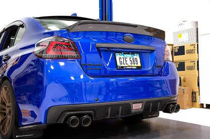 OLM [15 - 21 WRX/STI] Single Point Duckbill Trunk Spoiler - Carbon Fiber - JDMuscleSpoilers and WingsOLMA.70081.1-CF