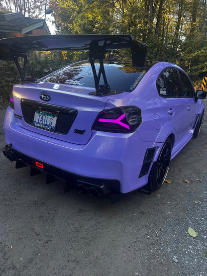 OLM [15 - 21 WRX/STI] Y - Spec LED Taillights (Smoke Lens White Optic w/RGB) | E.47004.1 - RGB - JDMuscleTail LightsOLME.47004.1-RGB