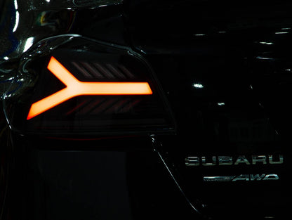 OLM [15 - 21 WRX/STI] Y - Spec LED Taillights (Smoke Lens White Optic w/RGB) | E.47004.1 - RGB - JDMuscleTail LightsOLME.47004.1-RGB