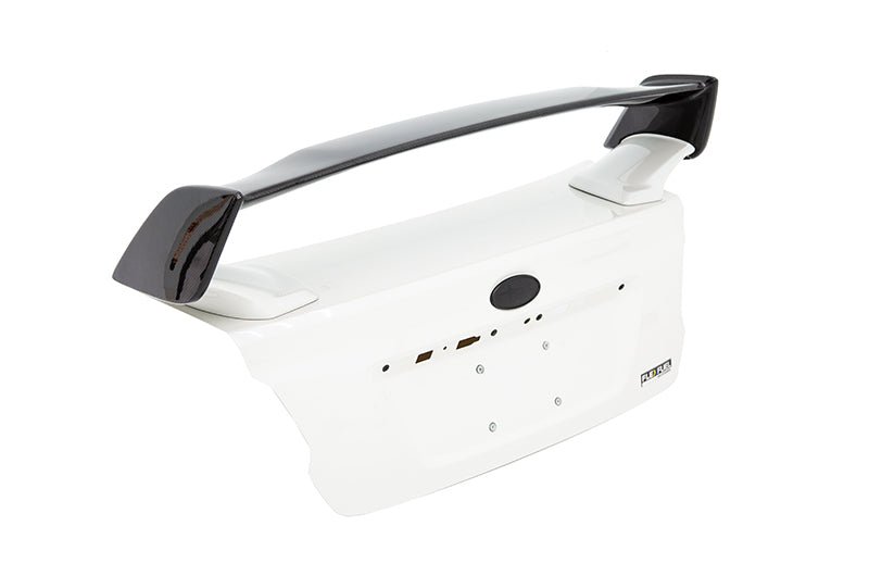 OLM [15+ WRX/STI] STI Style Carbon Fiber/Gloss Black Spoiler w/o bases - JDMuscleSpoilers and WingsOLMA.70161.1