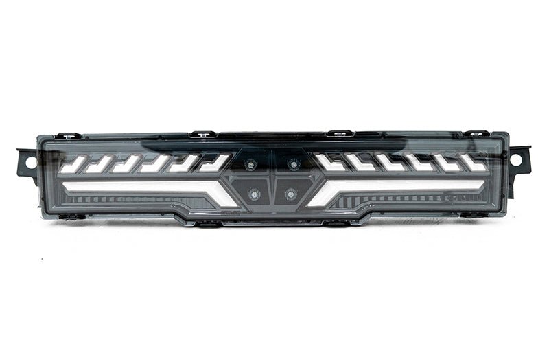 OLM [2022 BRZ/GR86] V2 F1 Rear Fog Light - Clear Lens, Black Base, White Bar | E.49002.1 - CBW - JDMuscleFog LightsOLME.49002.1-CBW