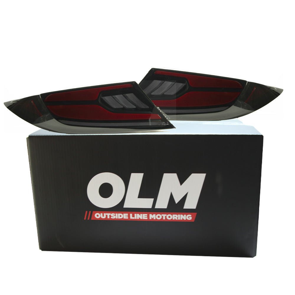 OLM [22 - 26 GR86/BRZ] Raiden LED Taillights - Smoke Lens/Red Bar - JDMuscleTail LightsOLME.49016.1-SR