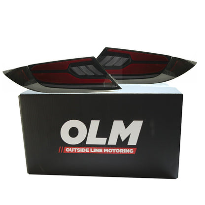 OLM [22 - 26 GR86/BRZ] Raiden LED Taillights - Smoke Lens/Red Bar - JDMuscleTail LightsOLME.49016.1-SR