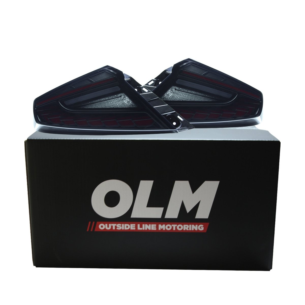 OLM [22-26 WRX] Phantom-Spec LED Taillights - Clear Lens Red Optic - JDMuscleTail LightsOLME.47005.1-CR