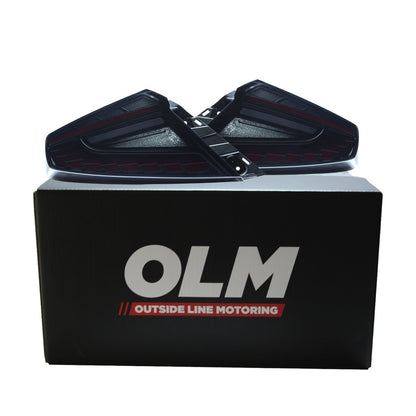 OLM [22-26 WRX] Phantom-Spec LED Taillights - Clear Lens Red Optic - JDMuscleTail LightsOLME.47005.1-CR