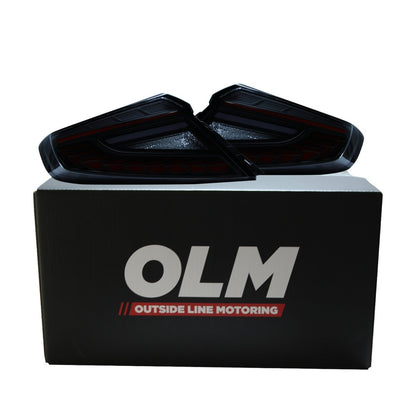 OLM [22–26 WRX] Phantom-Spec LED Taillights - Smoke Lens Red Optic - JDMuscleTail LightsOLME.47005.1-SR