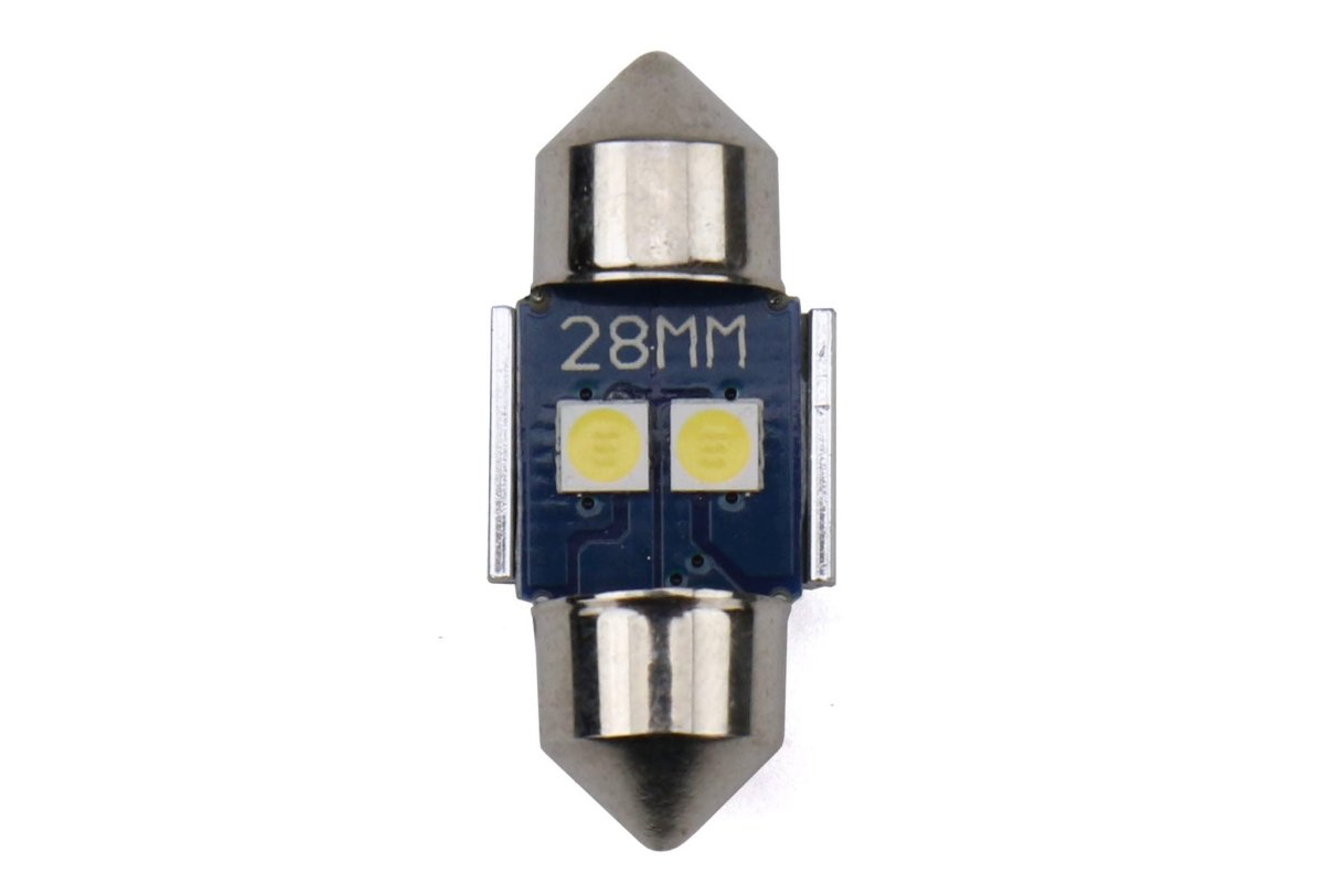 OLM 28 Actual 28mm 2 chip Festoon Bulb (SINGLE BULB) - JDMuscleOLMOLM28MMFES