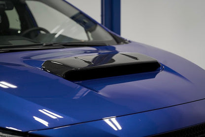 OLM A1 Style CF Hood Scoop Cover - 2022 - 2025 Subaru WRX - JDMuscleOLMB.47012.1