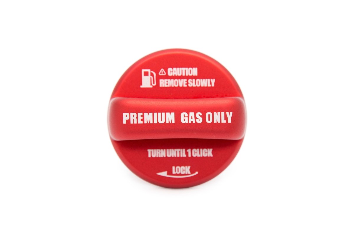 OLM Anodized Red Fuel Cap Cover - 15+ WRX / STI, 13+ FT86, 13+ Crosstrek, 14+ Forester, 12+ Impreza, - JDMuscleOLMA.70019.1