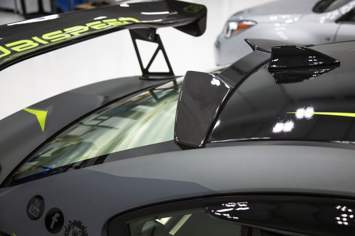 OLM ATAK Carbon Fiber Roof Spoiler - 2015 - 2021 Subaru WRX / STI - JDMuscleOLMA.70008.1