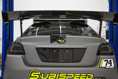 OLM ATAK Carbon Fiber Roof Spoiler - 2015 - 2021 Subaru WRX / STI - JDMuscleOLMA.70008.1