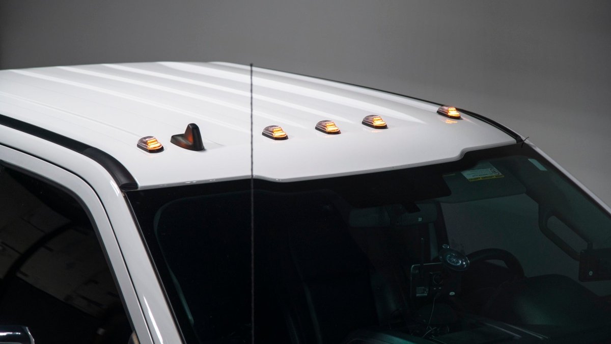 OLM Cab Light Replacement Set (Clear Lens/Amber Light) - 2017 - 2022 Ford Super Duty F250/F350 - JDMuscleOLME.16052.1