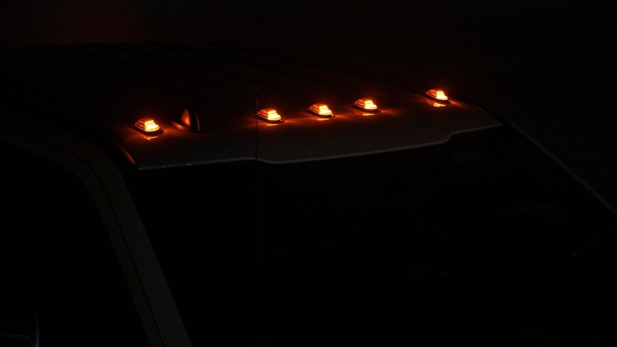 OLM Cab Light Replacement Set (Clear Lens/Amber Light) - 2017 - 2022 Ford Super Duty F250/F350 - JDMuscleOLME.16052.1