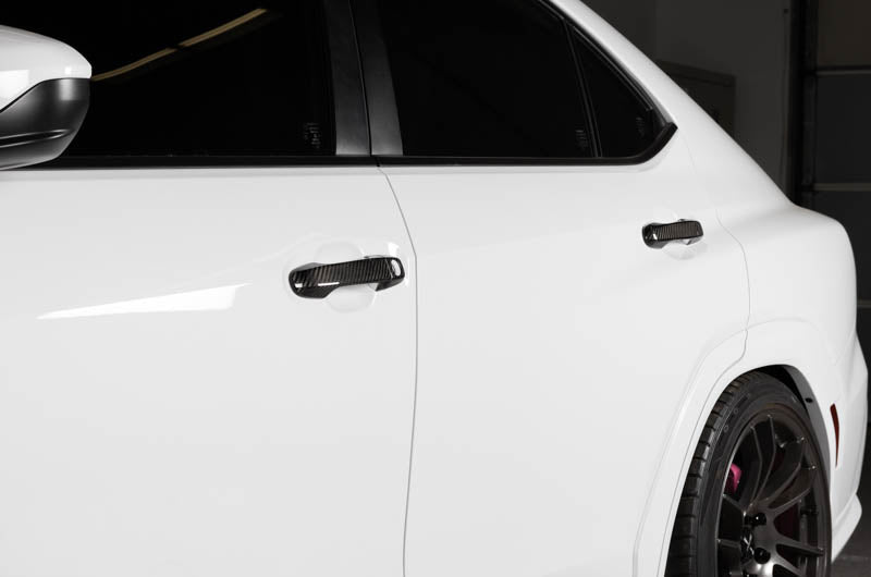 OLM Carbon Fiber Door Handle Covers - 2022 WRX (Base and Premium Trim) - JDMuscleOLMB.47002.2
