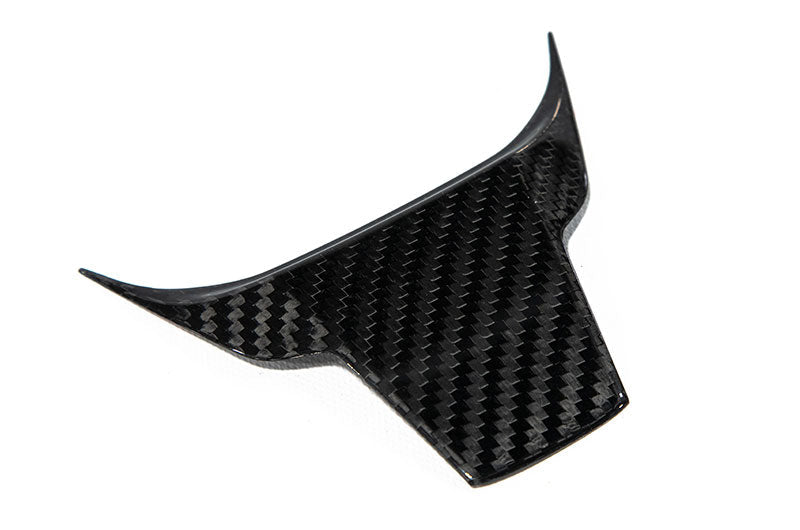 OLM Carbon Fiber Lower Steering Wheel Cover (Gloss Finish) - 2016 - 21 Honda Civic / 2017 - 21 Honda Civic Type R - JDMuscleOLMC.19005.1