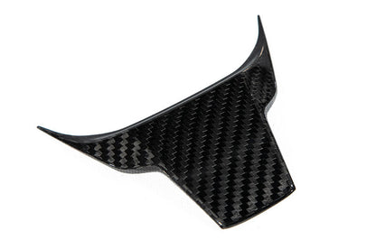 OLM Carbon Fiber Lower Steering Wheel Cover (Gloss Finish) - 2016 - 21 Honda Civic / 2017 - 21 Honda Civic Type R - JDMuscleOLMC.19005.1