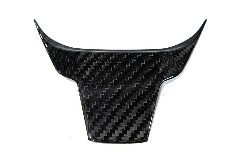 OLM Carbon Fiber Lower Steering Wheel Cover (Gloss Finish) - 2016 - 21 Honda Civic / 2017 - 21 Honda Civic Type R - JDMuscleOLMC.19005.1