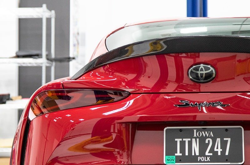 OLM Carbon Fiber RV Style Rear Trunk Spoiler - 2020 Supra - JDMuscleOLMA.70198.1