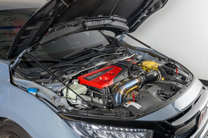 OLM Carbon Fiber Wrapped Hood Struts - 2017 - 2021 Honda Civic Type R - JDMuscleOLMB.19004.1