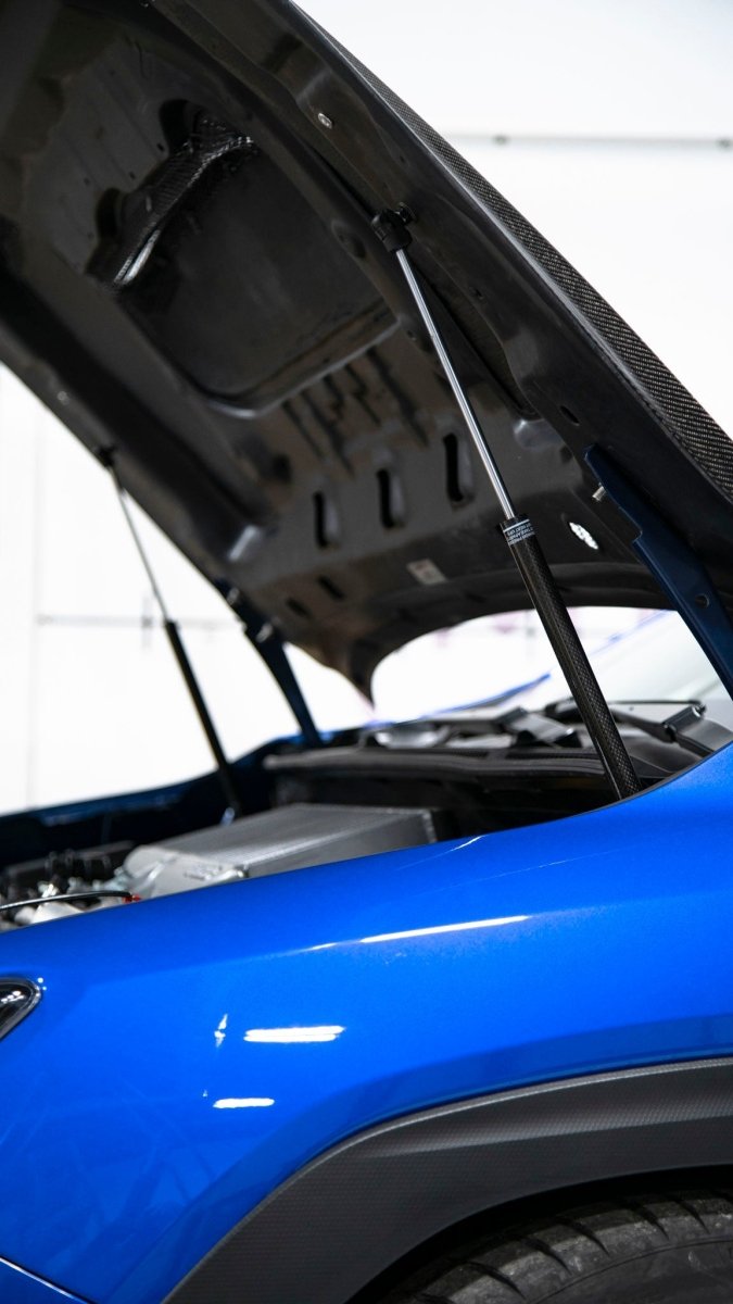 OLM Carbon Fiber Wrapped Hood Struts - 2022+ WRX - JDMuscleOLMB.47020.1